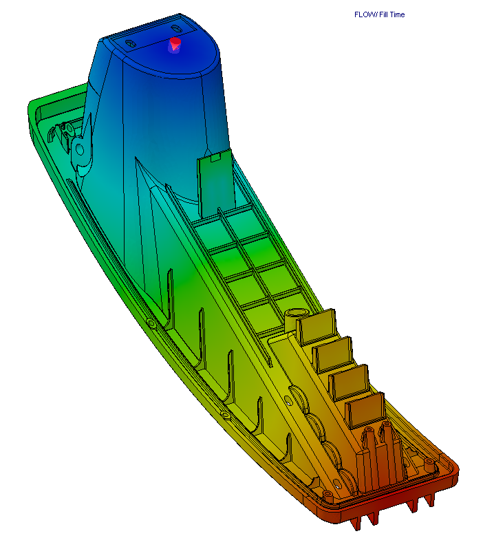 Nozzle Boot Flow Fill Time