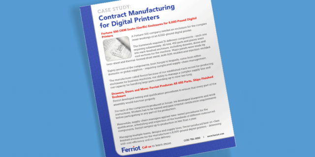 Contract Manufacturing for Digital Printers